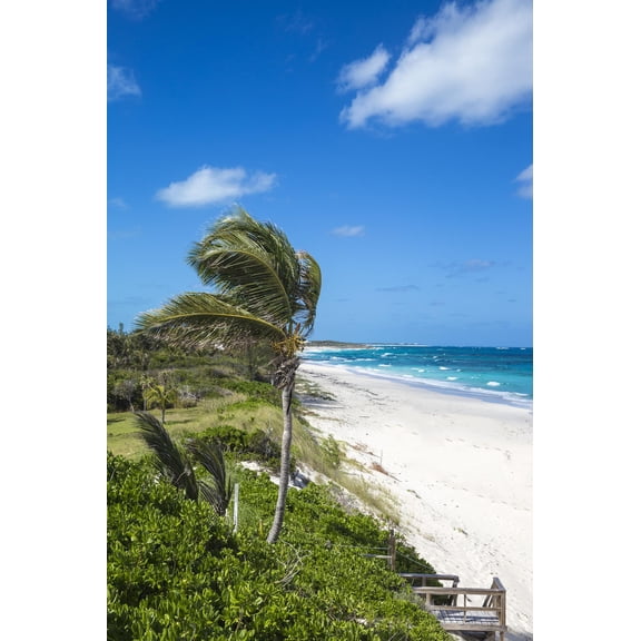 Art.com Beach near Nippers Bar, Great Guana Cay, Abaco Islands, Bahamas, West Indies, Central America Photographic Print by Jane Sweeney, 24" x 36"