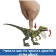 thumbnail image 2 of Jurassic World Strike Attack Atrociraptor Dinosaur Action Figure, Collectible Toy, 2 of 6