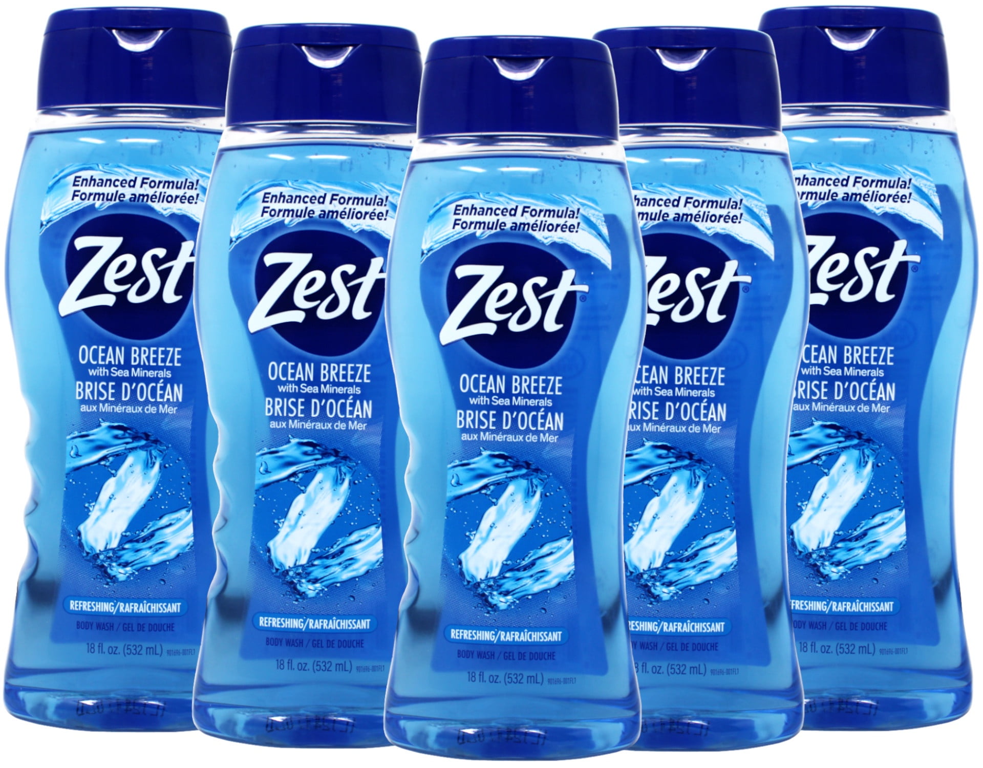 SENS DU BEAU NO.600ST 72g　３本 Zest Ocean Breeze Hydrating Shower Gel Body Wash, 18 Ounce - Pack