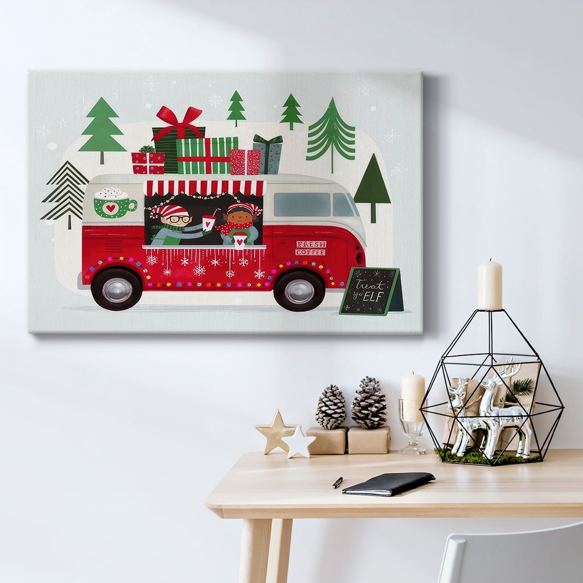 Santa's Foodtruck Collection A- Gallery Wrapped Canvas