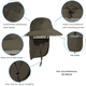 thumbnail image 3 of Sombrero de pesca con protección solar para exteriores, de 55 a 60 cm, transpirable, para hombre y mujer, para montañismo, 3 of 5