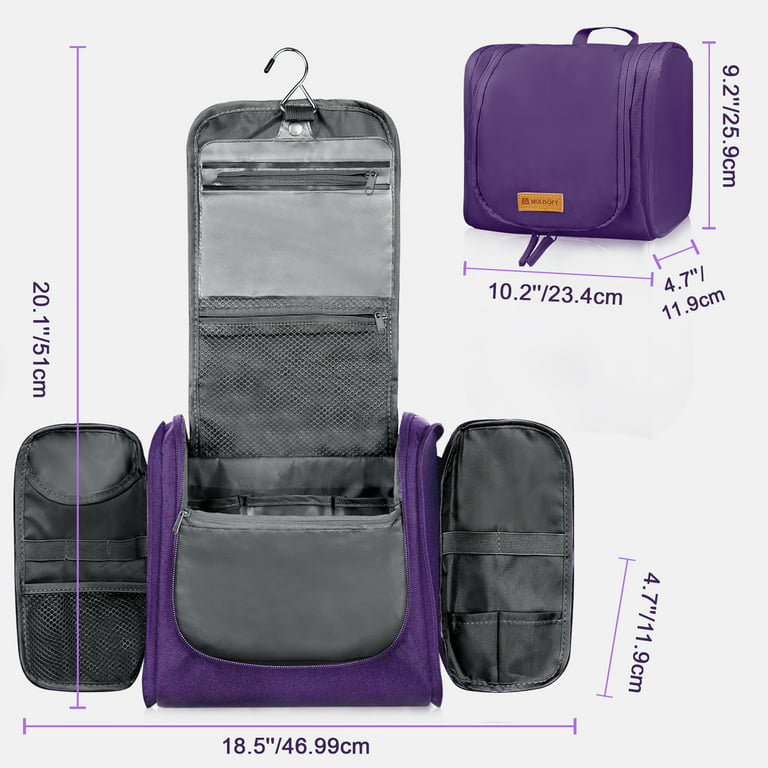  BAGSMART Toiletry Bag for Men, Travel Toiletry Organizer Dopp  Kit Water-resistant Shaving Bag for Toiletries Accessories, Door Room  Essentials, Black : Beauty & Personal Care