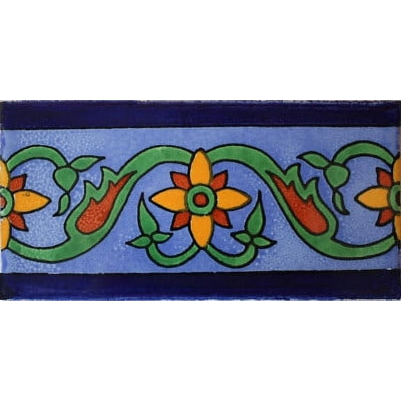 3x6 Rollan Subway Mexican Tile, Set of 8 pcs