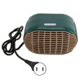 thumbnail image 1 of Mini calentador 800W PTC Calentador de cerámica Calentador eléctrico de escritorio de bajo ruido para la oficina en casa 110-240V Enchufe verde de EE. UU., 1 of 10