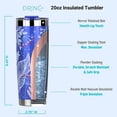 thumbnail image 5 of DRINCO 20 oz Stainless Steel Tumbler With Straw & Spill Poof Flip Lid, Vacuum Insulated Travel Mug, For Hot & Cold Drinks, Nampa, 5 of 5