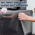 thumbnail image 5 of HLONK [17.7”x118” Thickened Furniture Protector] Easy-Apply Cat Scratch Guard - 17.7”x118” Thickened Self-Adhesive Furniture Protector  No-Nail Installation  Safe for Pets & Home Decor zz, 5 of 5