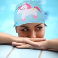 thumbnail image 3 of MasteelfCA Nylon Swimming Hat Cartoon Pattern Swim Hat Swimming Supplies for Children, 3 of 8