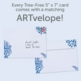 thumbnail image 2 of Tree-Free Greetings Solstice Greeting Card 12 Pack, 100% Recycled Paper, 5x7, Whispering Stars (HP65445), 2 of 6