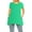 Green, variant on Women's Plus Size Casual Solid Short Sleeve Round Neck Tunic Tops with Side Pockets