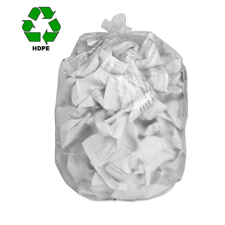Pack of 25 Clear Trash Can Liners with Draw Tape 28.5 x 38 Low Density Trash  Bags 28 1/2 x 38 Thickness 1 Mil 23 Gallon Unprinted Poly Bags for Packing  Disposing Waste Kitchen, Wholesale Price 