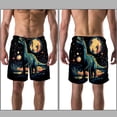 thumbnail image 3 of luoweisi Men's Beach Shorts Quick Dry Swim Trunks with Mesh Lining Cartoon Dinosaur 2XL, 3 of 5