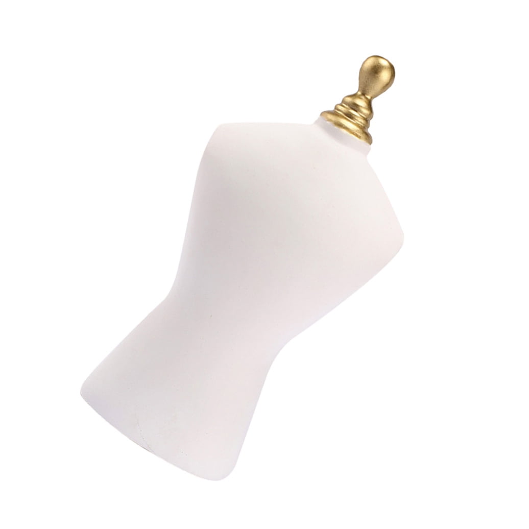 FONDOTIN White Resin Jewelry Display Mannequin Necklace Holder for Boutique and Retail Store Presentation