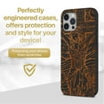 thumbnail image 2 of Case Yard Wooden Case for iPhone-12/12-Pro Soft TPU Silicone cover Slim Fit Shockproof Wood Protective Phone Cover for Girls Boys Men and Women Supports Wireless Charging Jesus Design, 2 of 7