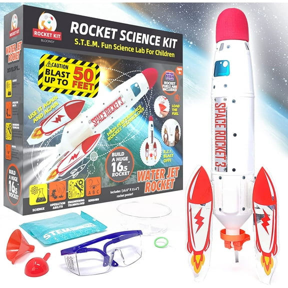 Water Rocket Kit for Kids, Rocket Science Kit, Best Educational STEM Toy Gift for Boys and Girls