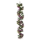 thumbnail image 2 of Enredadera de flores artificiales moradas con 33 rosas | Decoración de pared de 180 cm | Vegetación artificial impermeable y resistente al sol para decoración del hogar, 2 of 6