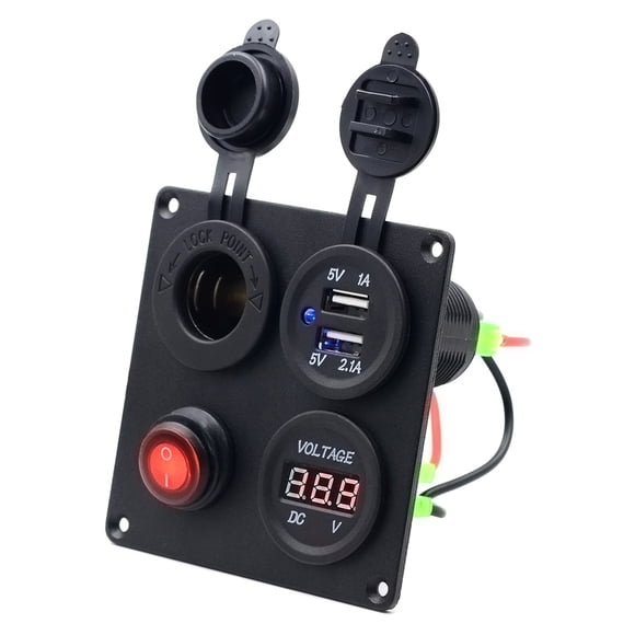 Panel de interruptor USB impermeable Kenally cargador multifuncional