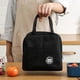 thumbnail image 5 of Lunch Box Bag Bento Box Insulation Package Thermal Picnic Bags Black, food container., 5 of 5