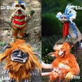 thumbnail image 2 of Ourlova Peluche Poupée Jouet Labyrinthe Ver Rouge Poilu Grande Bouche Monstre Peluche Variée, 2 of 6