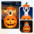thumbnail image 5 of sruoe Halloween decorations outdoor ,Halloween Inflatable Ghost Pumpkin Figure with LED Light Adjustable Height Funny Outdoor Decoration for Garden Porch Yard Party, 5 of 5