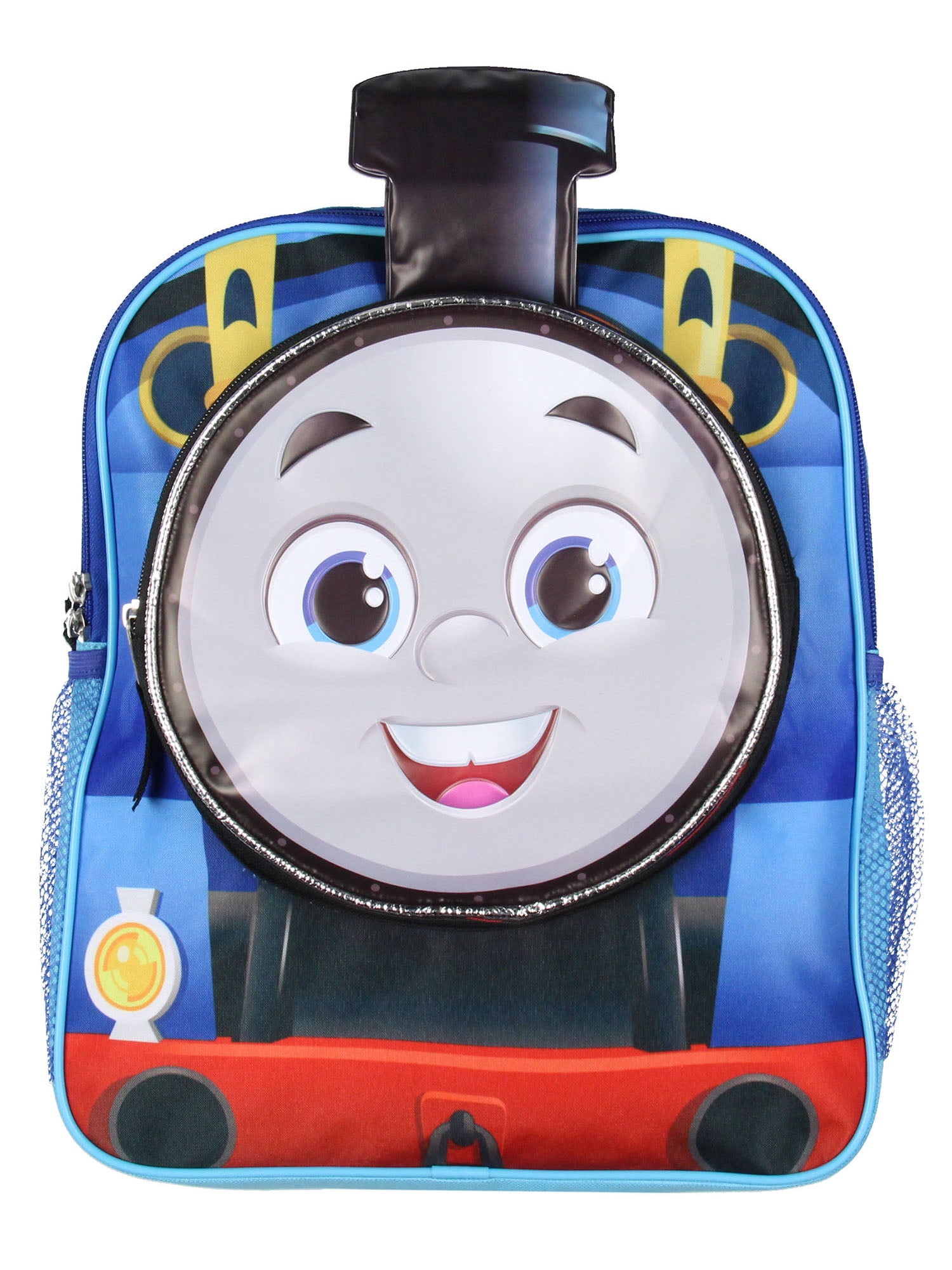 Thomas The Train and Friends 14" Kids School Travel Backpack Bag For Toys w/ 3D Character Front Pocket
