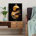 thumbnail image 5 of Golden Monstera Leaf Canvas Print Wall Art Home Decor for Living Room Bedroom Dining Room Office Hotel, 5 of 8