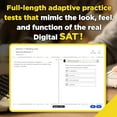 thumbnail image 3 of College Test Preparation Princeton Review Digital SAT Prep, 2025: 4 Full-Length Practice Tests (2 in Book + 2 Adaptive Tests Online) + Review + O, (Paperback), 3 of 4