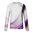 thumbnail image 4 of cllios Long Sleeve Shirts for Men 3D Optical Illusion Graphic Tee Casual Crew Neck Tops Slim Fit Muscle T Shirts Lightweight Workout Pullover Tees, 4 of 5