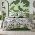 thumbnail image 2 of 2 Piece Twin Size Jurassic Park Dinosaur Duvet Cover Set,Soft 100% Microfiber, Dino Print, Animal Bedding for Kids and Toddler Room Decoration, 2 of 5