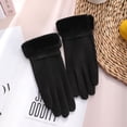 thumbnail image 3 of Luxalzxs Womens Winter Warm Touchscreen Gloves Windproof Thermal Soft Fleece Lined Elastic Cuff Texting Gloves, 3 of 5