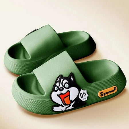 

CoCopeaunt 5cm Thick Sole Women Slippers Cute Princess Stickers Bathroom Beach Indoor Sandals 2022 Summer New Couple Slides Cool Shoes