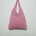 thumbnail image 5 of Bolso de hombro de punto con huecos retro, sencillo y elegante, bolso tipo chaleco para mujer, bolso de mano de moda, bolso que combina con todo, 5 of 5