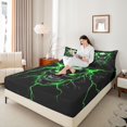 thumbnail image 4 of Castle Fairy Abstract Skull Twin Sheet Sets 3pcs for Teens Adults,Gothic Style Twin Fitted Sheet Microfiber,Gradient Lightning Breathable Flat Sheet,Super Cozy Room Decor, 4 of 7