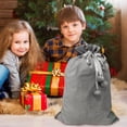 thumbnail image 1 of Ganfancp Simples Binding Mouth Design Gran Capacidad Drawstring Hairball Packing Bolsa de Regalo de Navidad Ofertas de La Semana 1X Bolsa de Regalo de Navidad, 1 of 5