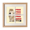 thumbnail image 1 of Chat Debout Bras Embrassant Cadre Mur Table Affichage 4 Ouvertures Image, 1 of 3
