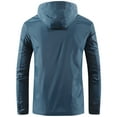 thumbnail image 4 of Mens Jacket Lightweight Waterproof with Hood Outdoor Rain Sun Protection Travel Hiking Cycling, 4 of 6