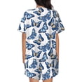 thumbnail image 3 of Lsque Beautiful Butterflies Women's Short-Sleeved Pajama Set - 2 Piece Soft and Lightweight Sleepwear Set-3X-Large, 3 of 9