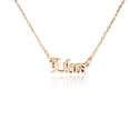 thumbnail image 1 of Collar del Zodiaco Minnieouse con Letra inglesa en oro rosa Libra, 1 of 6