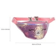 thumbnail image 3 of Toyvian 2Pcs Glitter Waist Bag with 3D Ears and Embroidery for Traveling and Shopping, 3 of 7