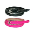 thumbnail image 1 of CTM Ceinture Habillée Skinny pour Enfant (Lot de 2 Couleurs), 1 of 4