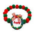 thumbnail image 1 of 1PC Christmas Decorate Pet Bowtie Dog Deer Hair Ball Pet Puppy Adjustable Snowman Necktie Collar for Small Large Dog Accessories, 1 of 5