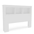 thumbnail image 2 of Polifurniture Madison Full Size Wood Bookcase Headboard, White, 2 of 11