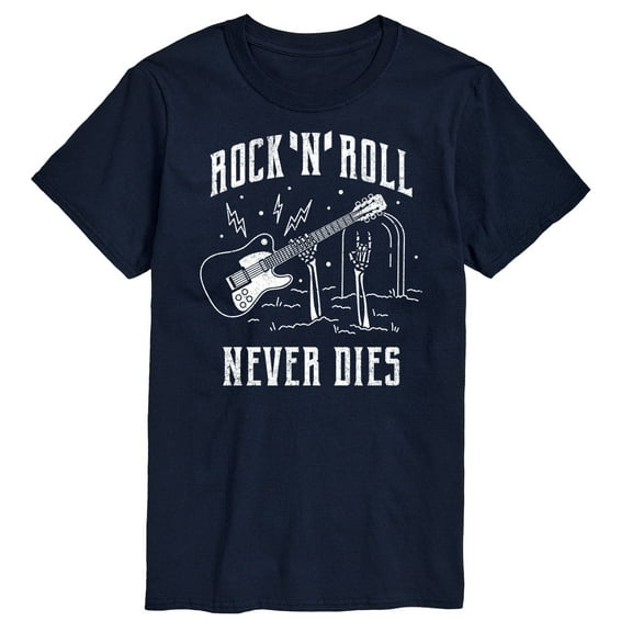 Instant Message - Rock N Roll Never Dies - Men's Short Sleeve Graphic T-Shirt