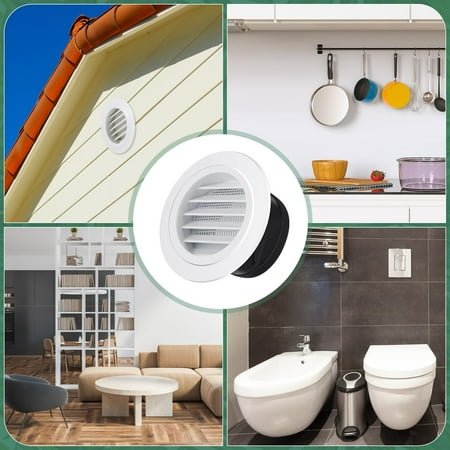 

Fresh Air System ABS Inclined Louvered Air Vents For Ventilation System Exhaust Opening Air Conditioning Opening.