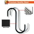 thumbnail image 6 of Wellmax 101pc S Hooks for Hanging, Heavy Duty S Shaped Hooks, Combination Assortment Metal S Hook Set for Hanging Plants, Closet, Kitchen, Pot Rack, and pots and Pans., 6 of 7