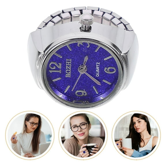 Masteelf Quartz Watch for Men and Women, Stylish Zinc Alloy Casual Finger Watch, Unique Accessory