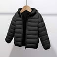 thumbnail image 2 of CheerKidz Children Down Jackets Lightweight Winter Coat for Boys Girls Kids Outerwear Warm Hooded Jacket for Cold Weather Daily Casual Wear Holiday Party(Black#3,5 Years), 2 of 5