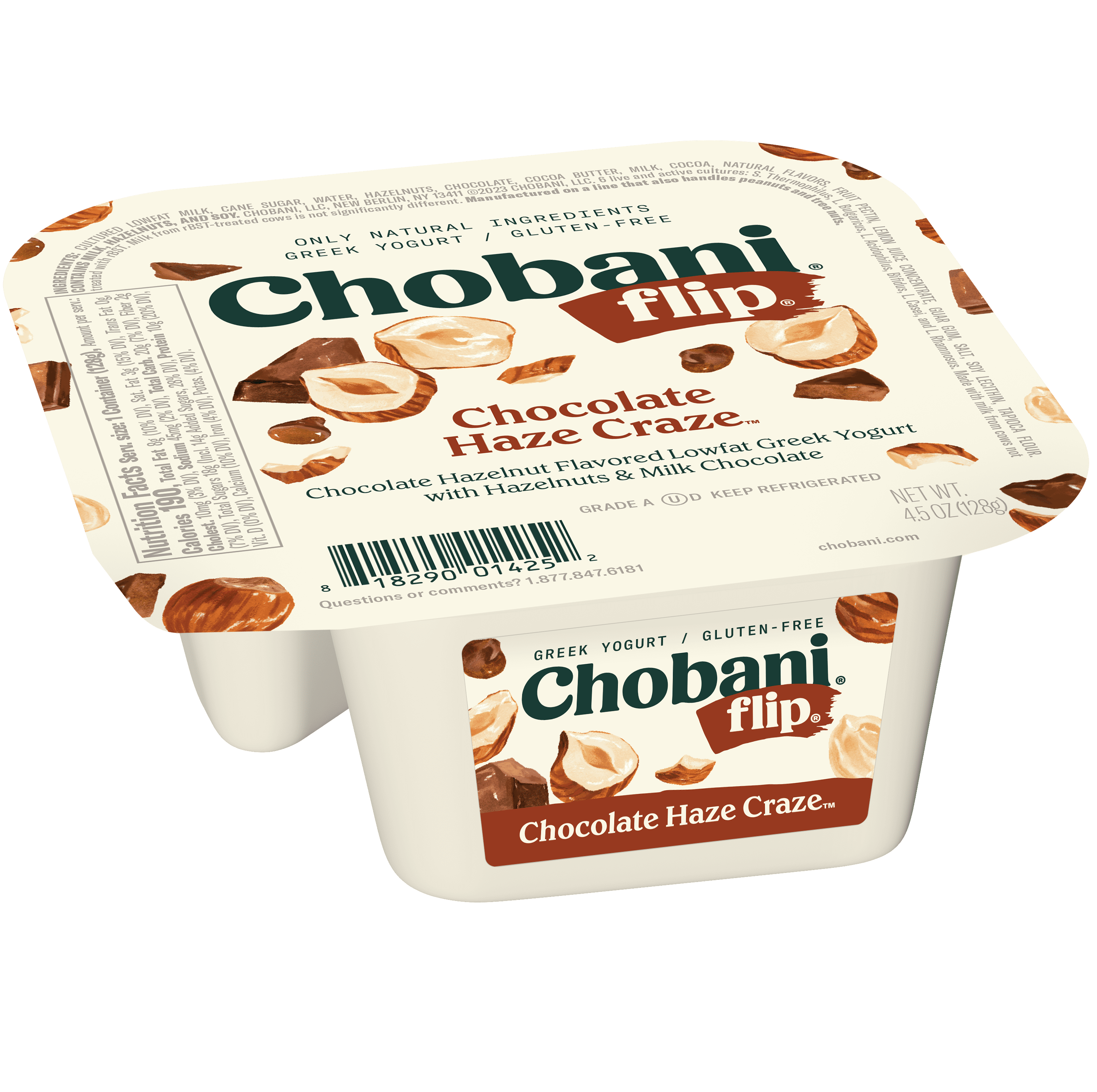 Chobani Flip Low-Fat Greek Yogurt, Chocolate Haze Craze 4.5 oz