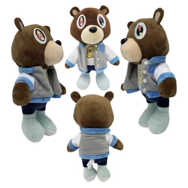 Oso de peluche Kawaii Kanye drop Bear, juguetes de peluche suaves, decoración de la habitación del hogar, regalo de cumpleaños, graduación, Kanye West