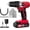 1-red, variant on 20V MAX Lithium lon Cordless Drill, Power Drill Set with 3/8-Inch Keyless Chuck, Variable Speed, 16 Position and 22pcs Bits (Black)