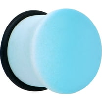 Body Candy Womens 2Pc 1/2" Ear Plugs White Blue Ombre Matte Acrylic Single Flare Ear Plug Gauges Set of 2